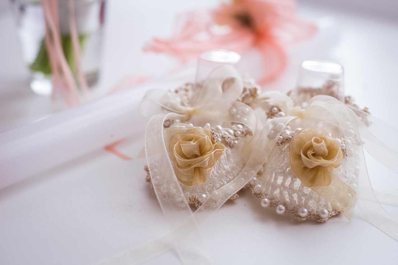 Cérémonie de baptême avec bougies